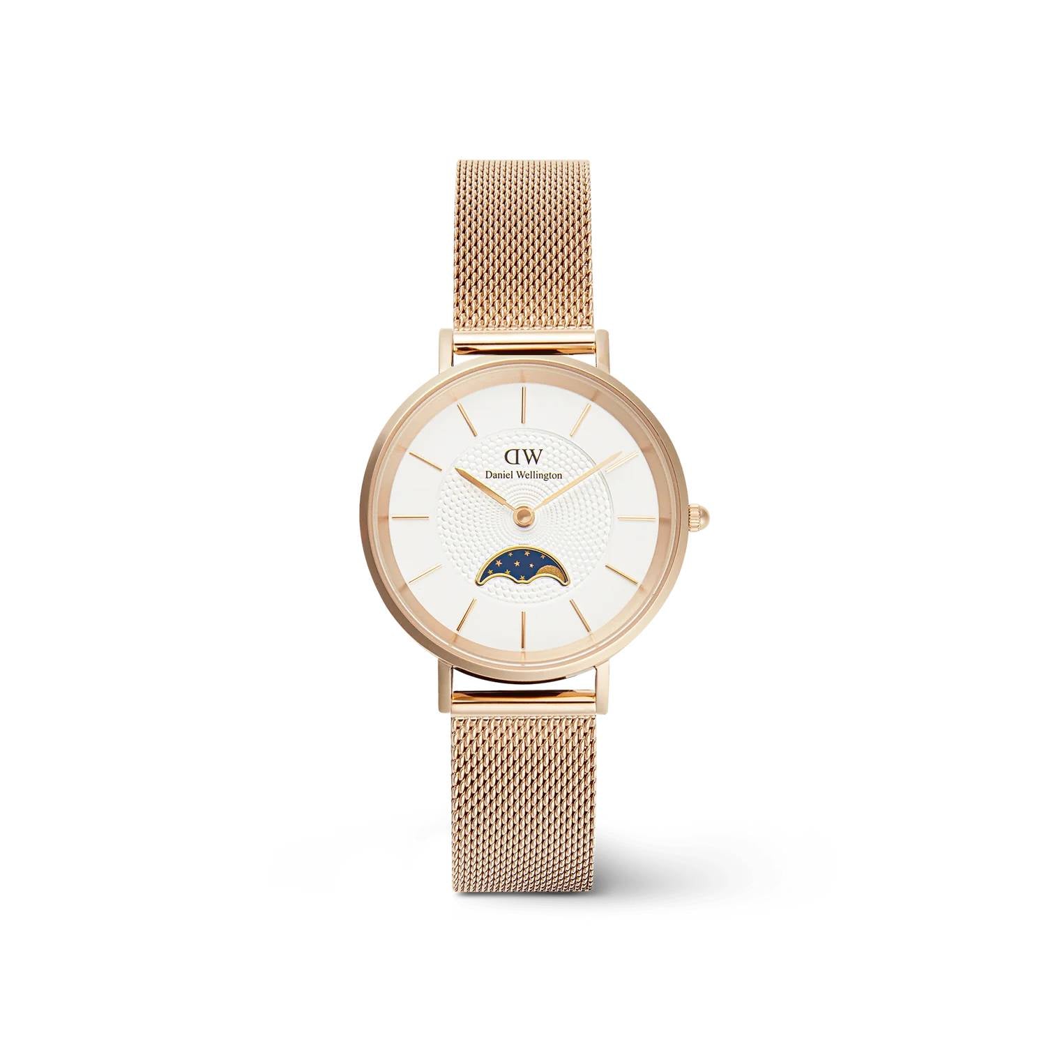 Orologio Donna Daniel Wellington Petite Lune Acciaio Rosè Fasi Lunari DW00100773