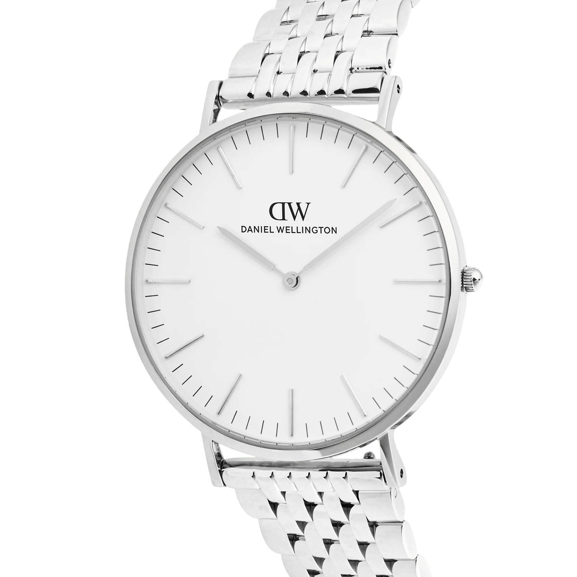 Orologio Uomo Daniel Wellington Classic Link Acciaio Bianco DW00101021