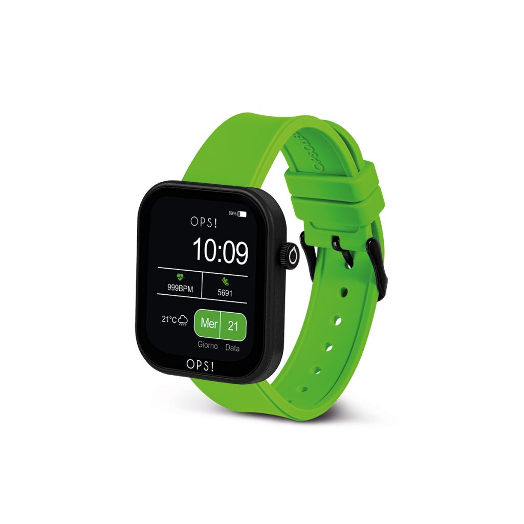 Orologio Uomo Ops Smartwatch Active Call Nero Verde OPSSW-33