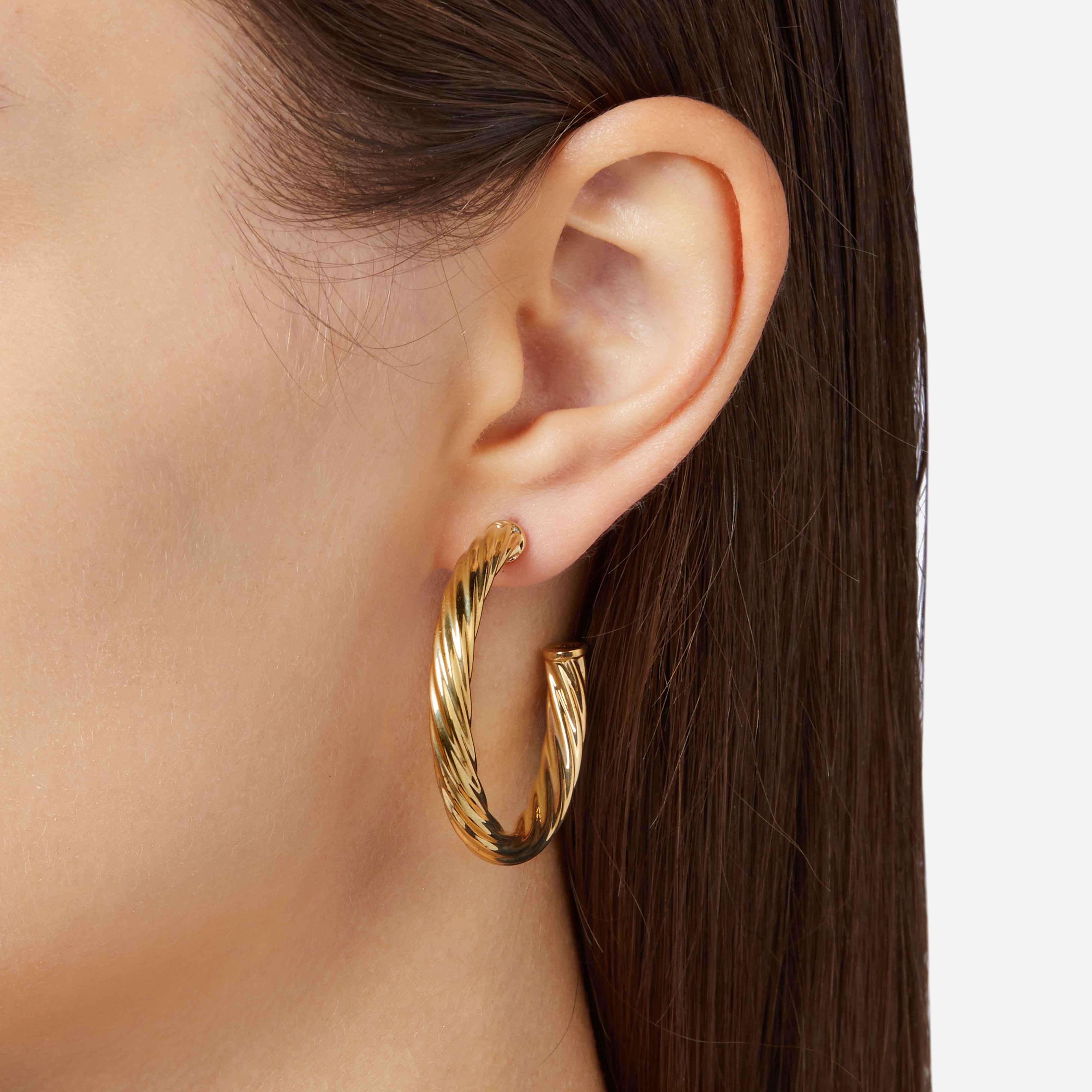 Anello Donna Chiara Ferragni Acciaio Dorato Cerchio Grande Intrecciato J19AXP10