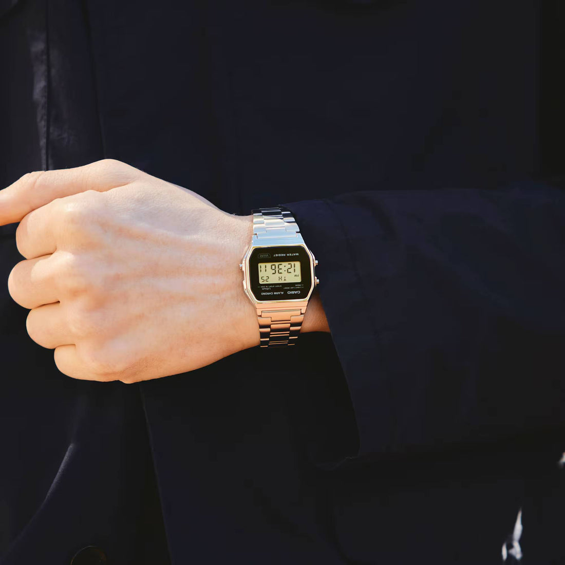 Orologio Unisex Acciaio Casio Vintage Nero Quarzo Digitale A158WEA-1EF