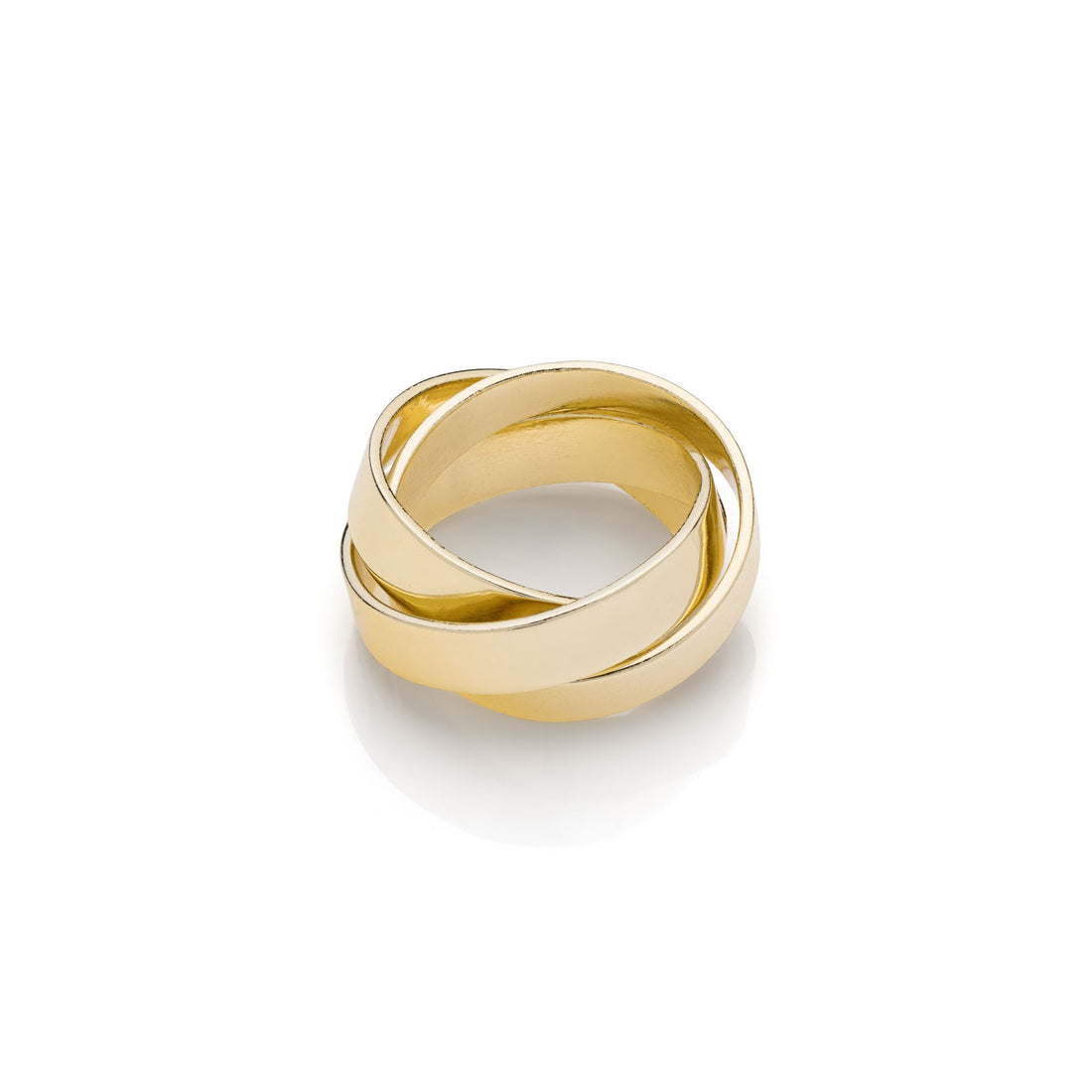 Anello Donna Unoaerre Bronzo Dorato A Tre 555899