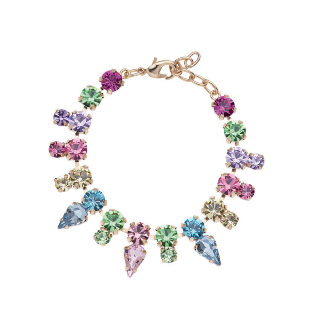 Bracciale Donna Ottaviani Bronzo Dorato Tennis Zirconi Multicolore 500951B