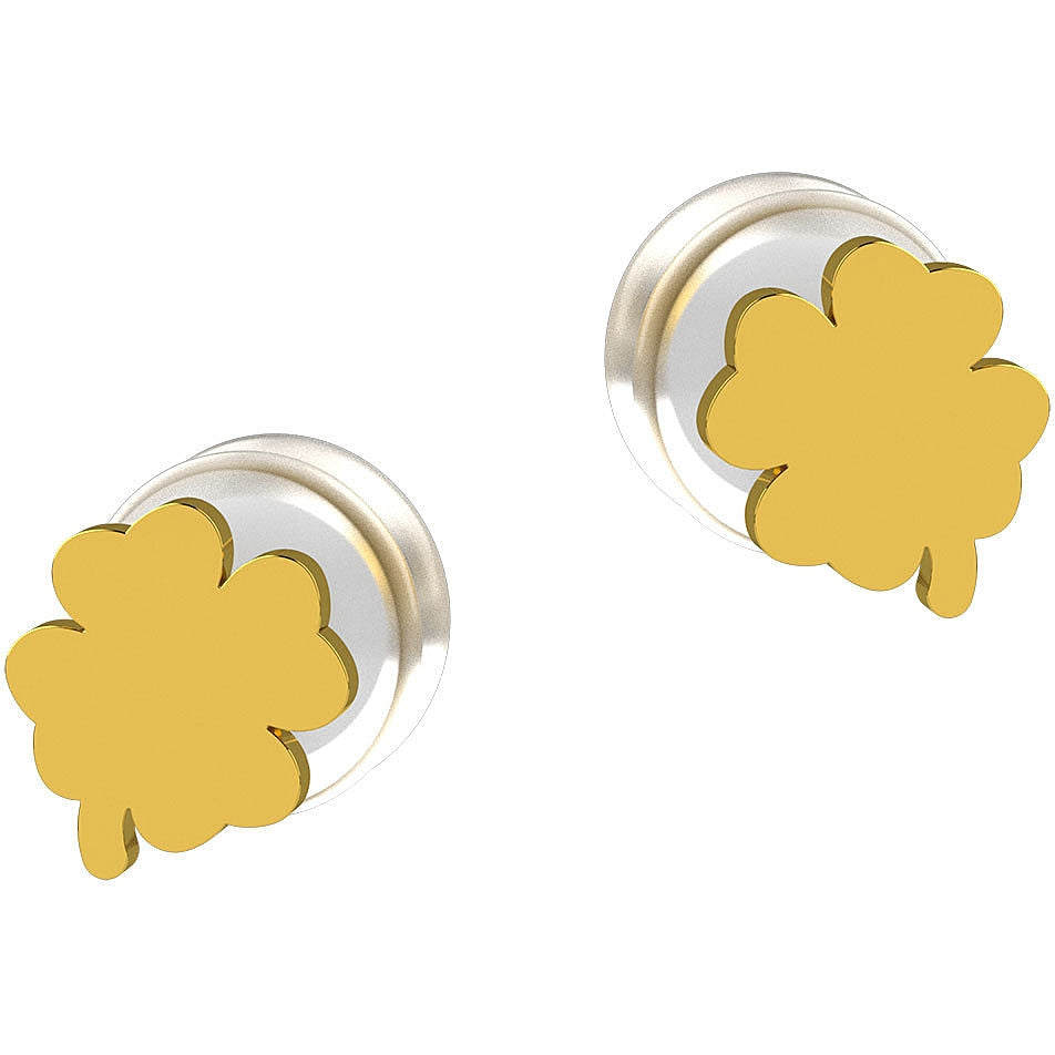 Orecchini bimbo Nanan oro 9Kt quadrifoglio NGLD0035