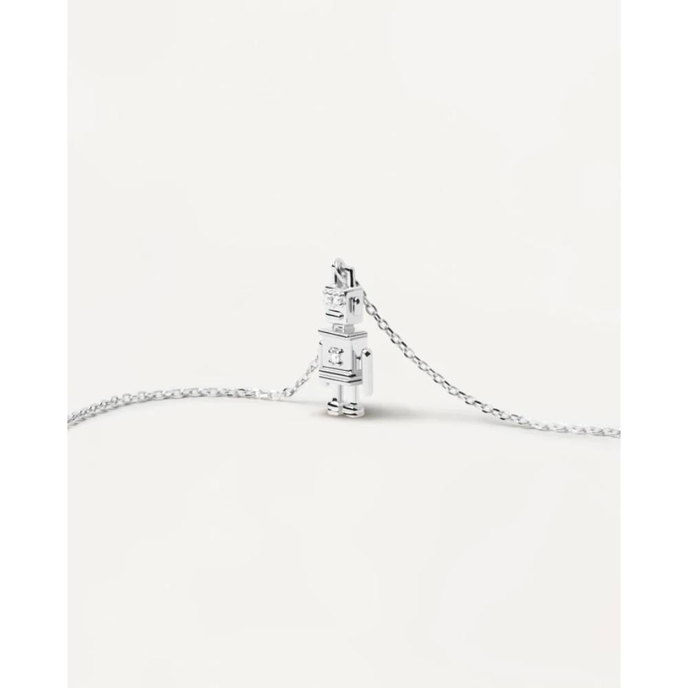 Collana Argento 925 Donna PDPAOLA Robot Robert CO02-412-U