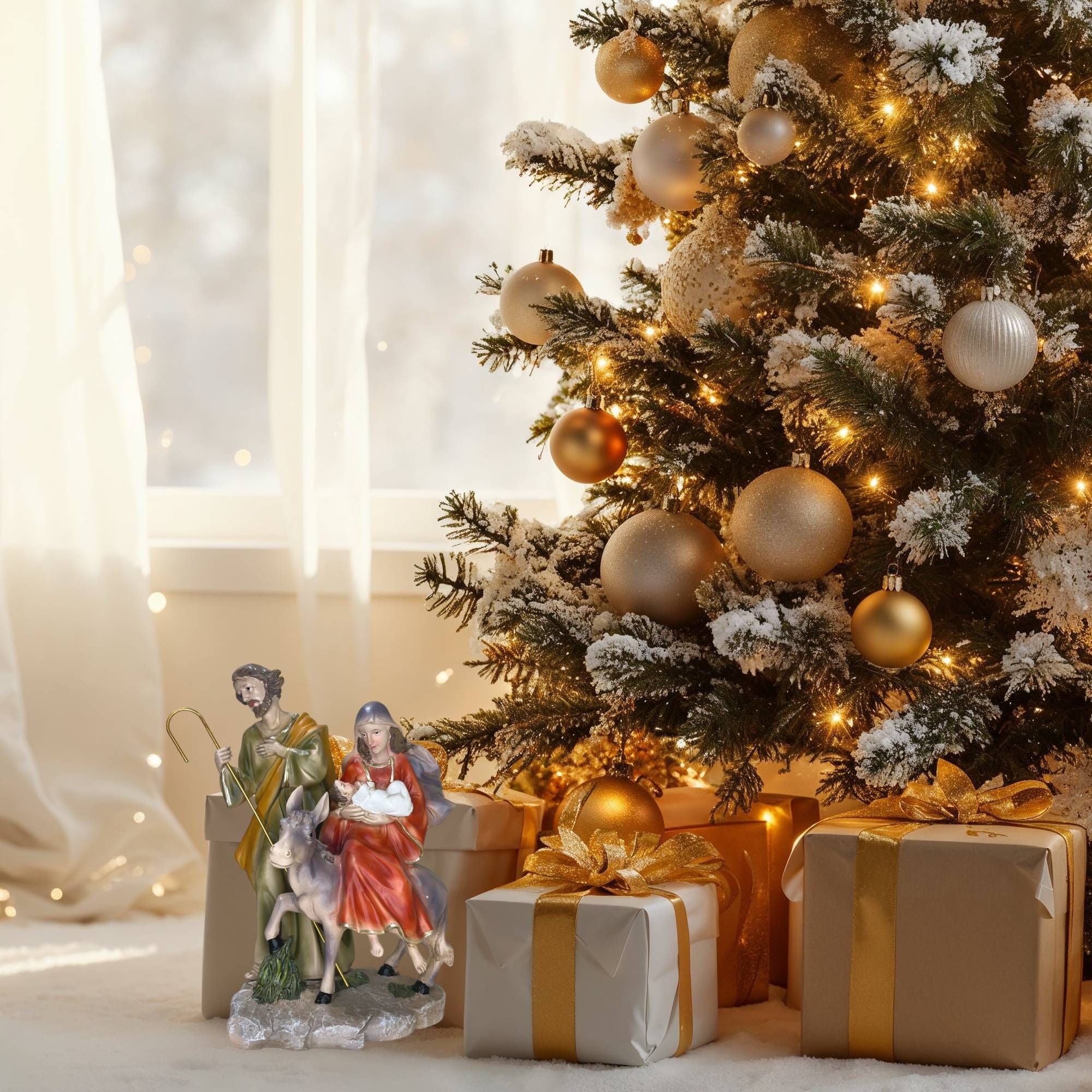 Sacra Famiglia Fade Porcellana 21cm 56964