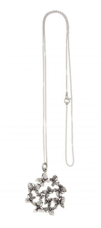 Collana Chanel Argento Pendente Farfalle Donna Giovanni Raspini