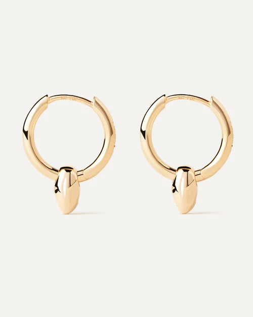 Orecchini Donna PDPaola Cerchio Argento 925 Dorato Zircone AR01-C26-U