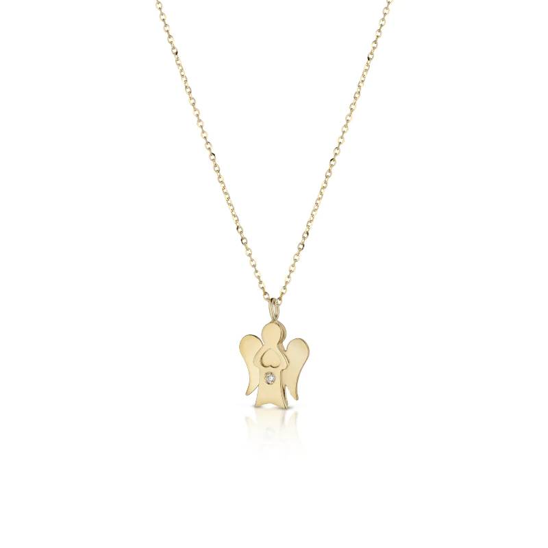 Collana Donna Roberto Giannotti Oro Giallo 9 KT Diamante Angelo Liscio PZ635