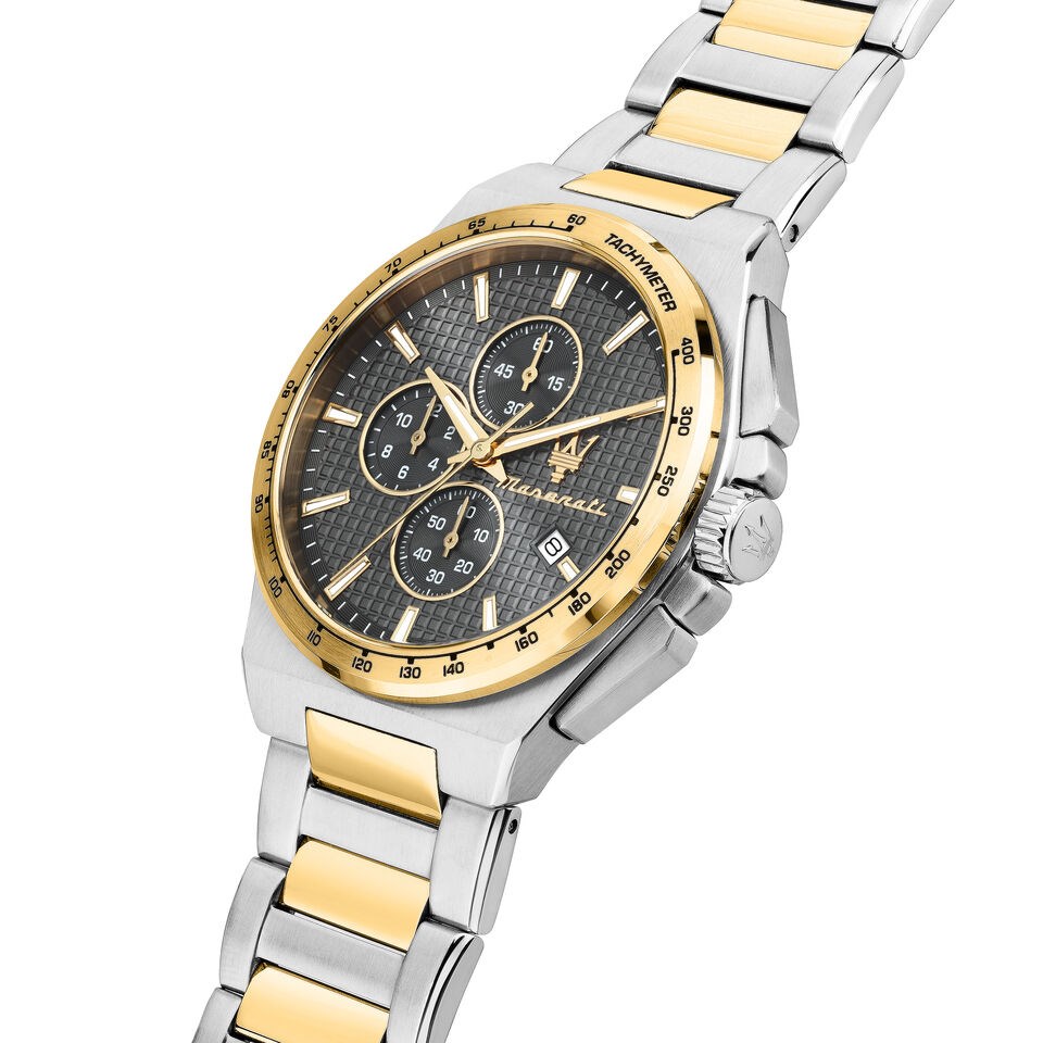 Orologio Uomo Maserati Acciaio Lucido Quarzo Grigio crono Data R8873653002