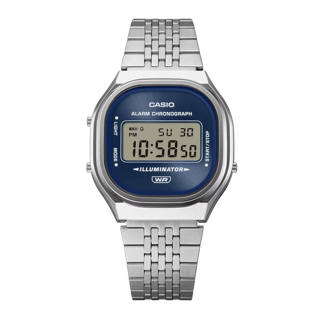 Orologio Unisex Casio Vintage Acciaio Quarzo Digitale Blu A140WE-2AEF