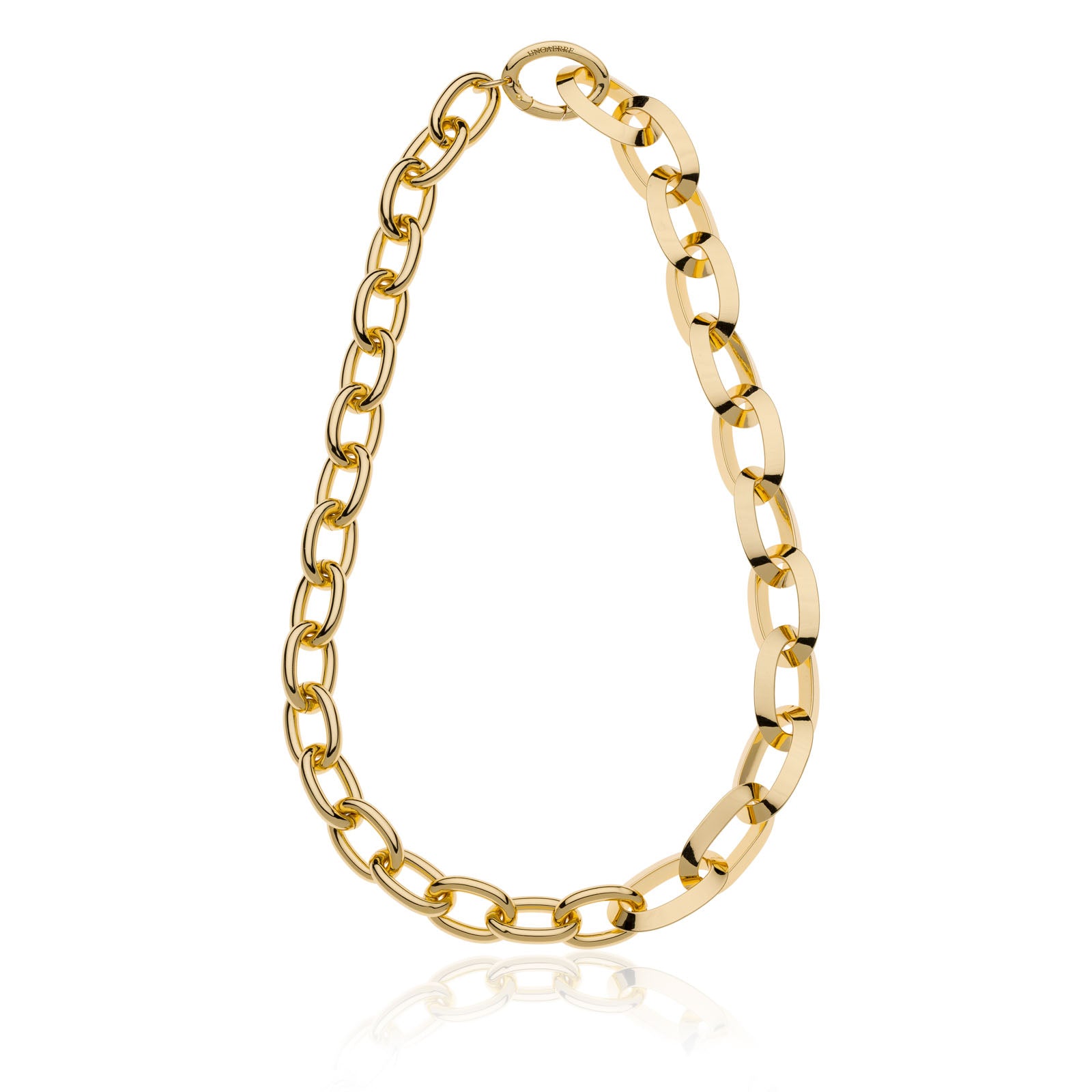 Collana Donna Unoaerre Bronzo Dorato Maxi Maglie Ovali 532018