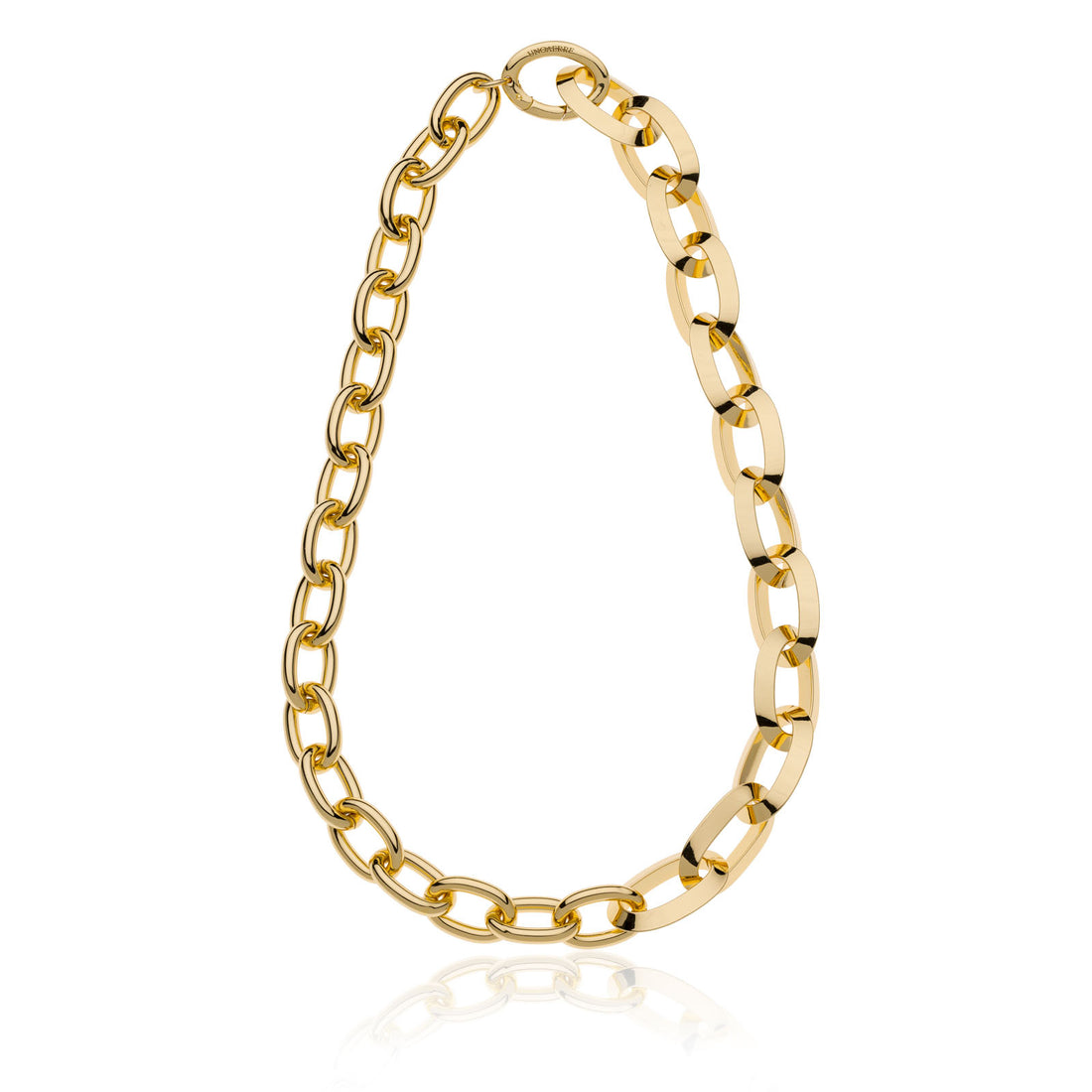 Collana Donna Unoaerre Bronzo Dorato Maxi Maglie Ovali 532018