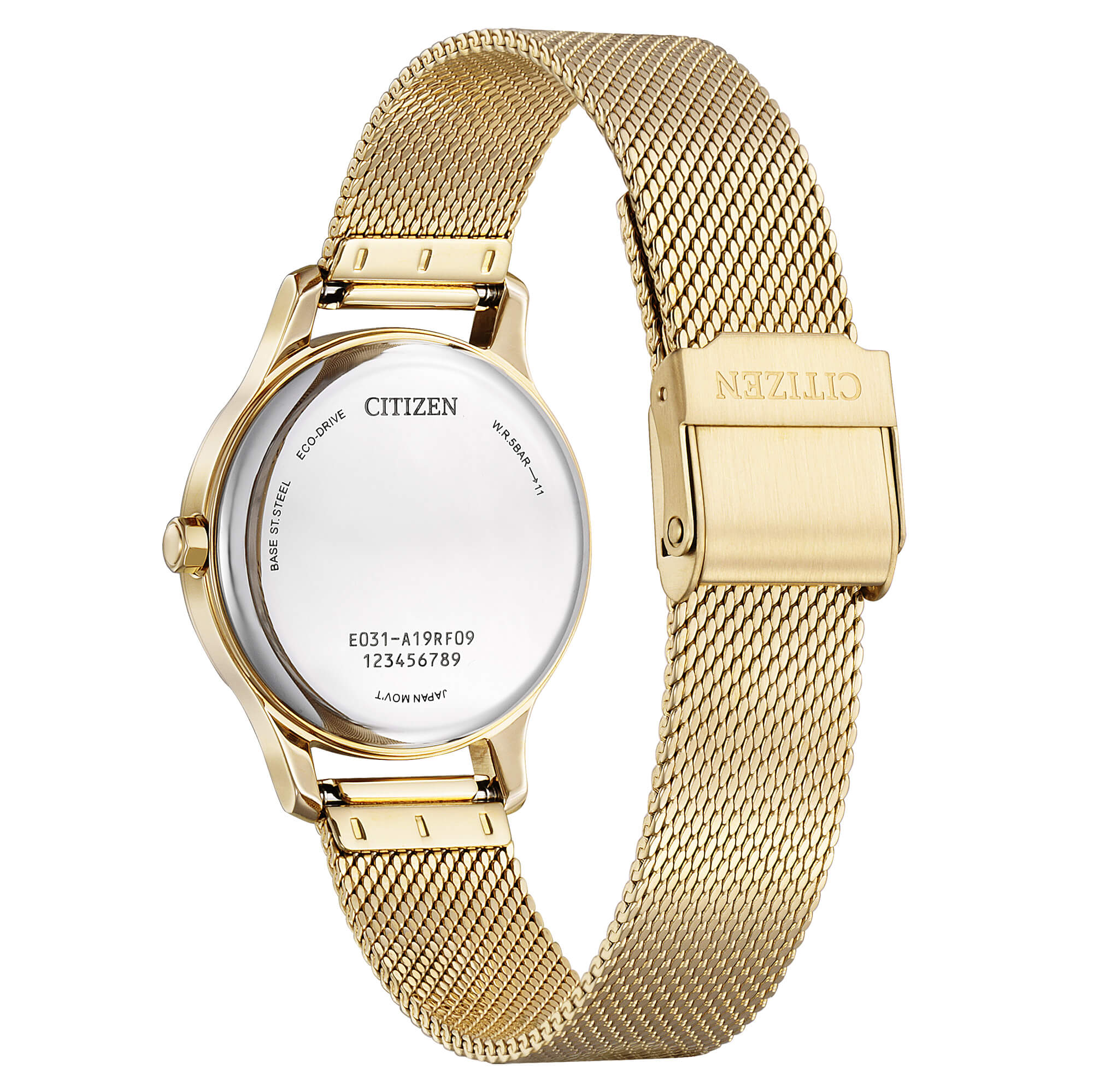 Orologio Donna Citizen Eco Drive Acciaio Dorato Maglia Milano Madreperla EM0892-80D