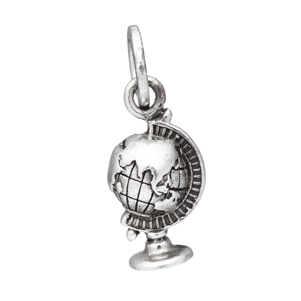 Charm Unisex Giovanni Raspini Argento 925 Mappamondo Realizzato A Mano 09501