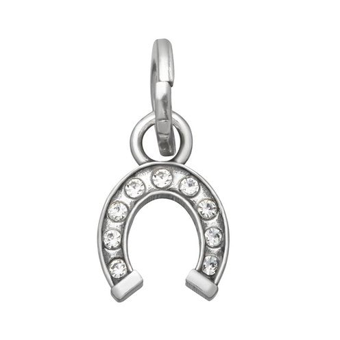 Charm Donna Giovanni Raspini Argento 925 Mini Ferro di Cavallo Crystal 12175