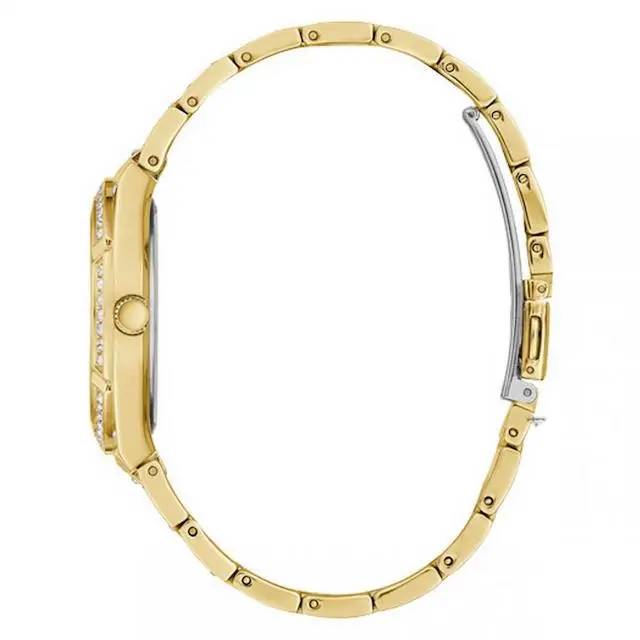 Orologio Donna Guess Quarzo Solo Tempo Zirconi Acciaio Dorato GW0312L2