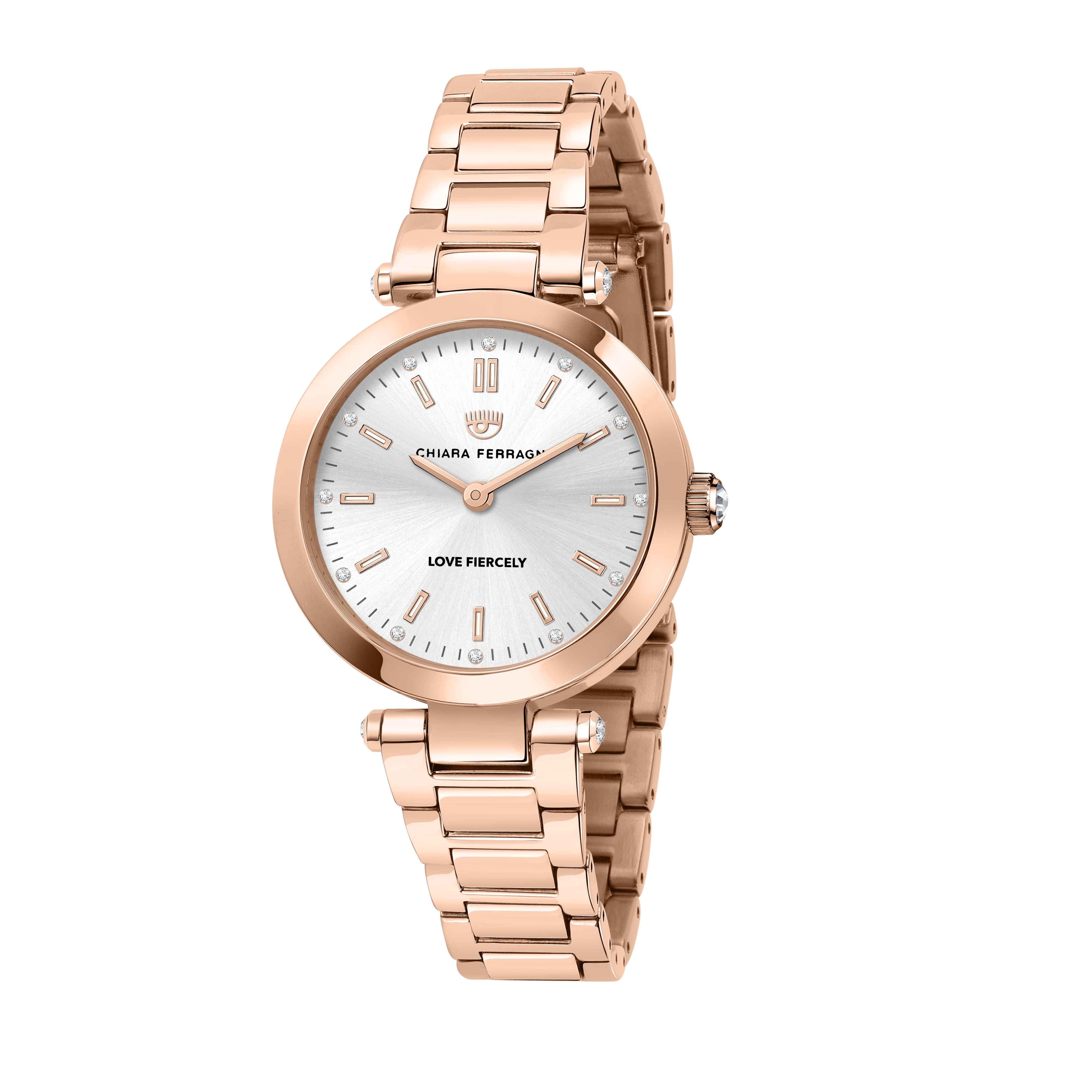 Orologio Donna Chiara Ferragni Quarzo Solo Tempo Acciaio Rosè