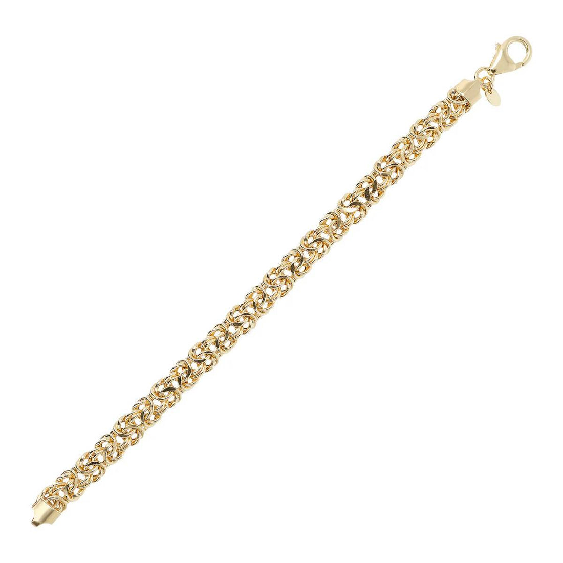 Bracciale Donna Etrusca Bronzo Dorato Maglia Bizantina Obliqua WSET00679.YG