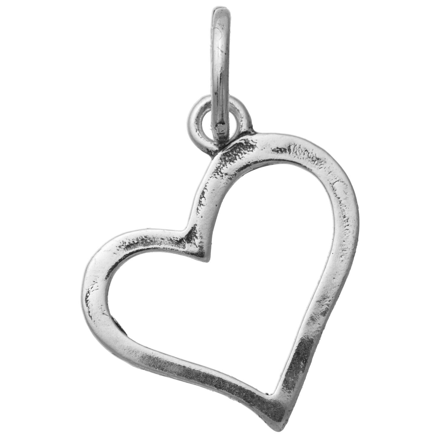 Charm Donna Giovanni Raspini Argento 925 Cuore Super Light Fatto A Mano 11093