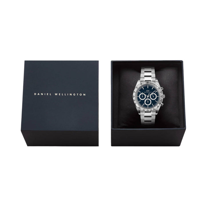 Orologio Uomo Daniel Wellington Iconic Tachymeter Acciaio Bianco DW00100949