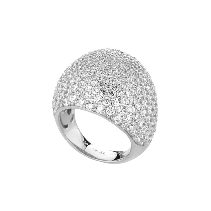 Anello Donna Tsars Collection Argento Bianco 925 Cupola Zirconi Bianchi 9R01S