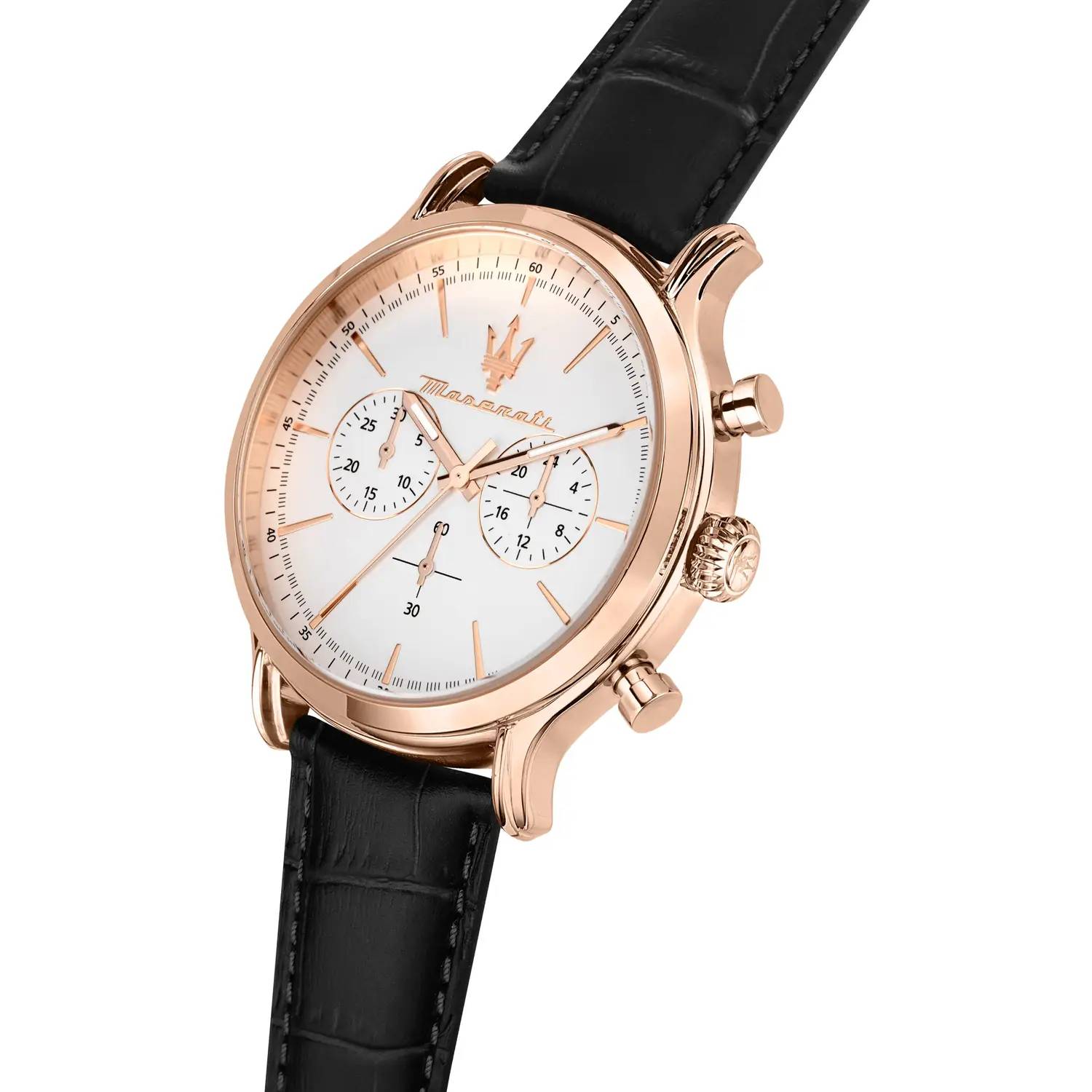 Orologio Uomo Maserati Quarzo Cronografo Rosè Acciaio Bianco R8871618016