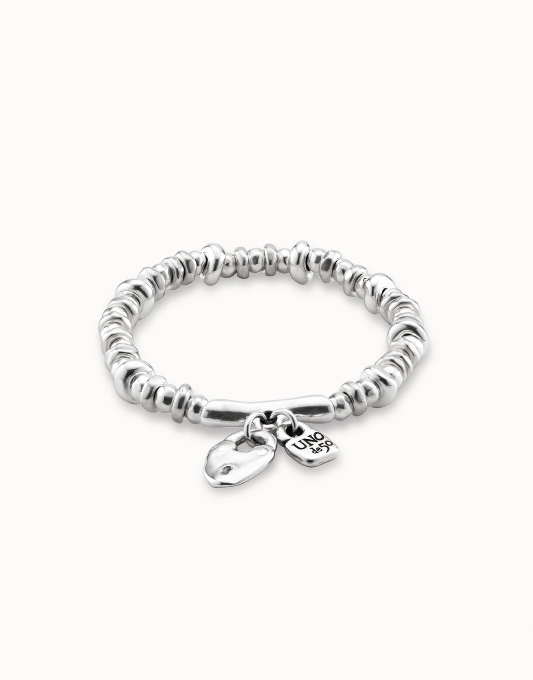 Bracciale Unisex Uno De 50 lucchetto cuore Color Argento PUL1808MTL0000M