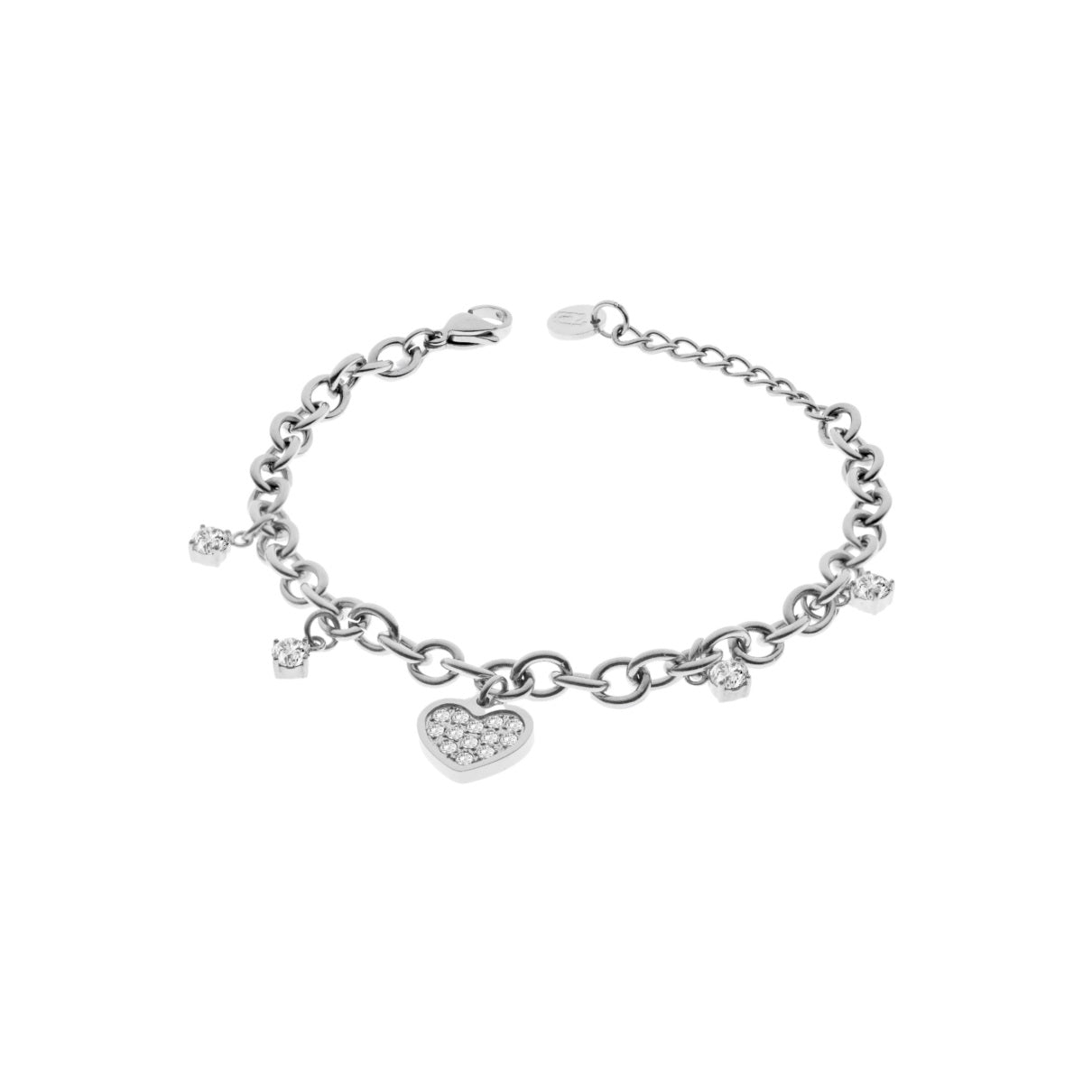 Bracciale Donna Liu Jo Acciaio Catena Lucido Cuori  LJ2320