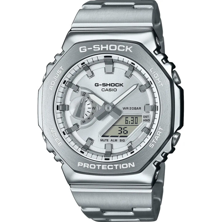 Orologio Uomo Casio G-SHOCK Acciaio Argento GM-2100D-7AER