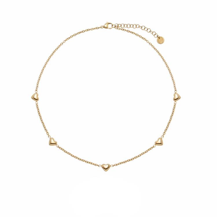 Collana Donna Liujo Girocollo Acciaio Cuori LJ3194