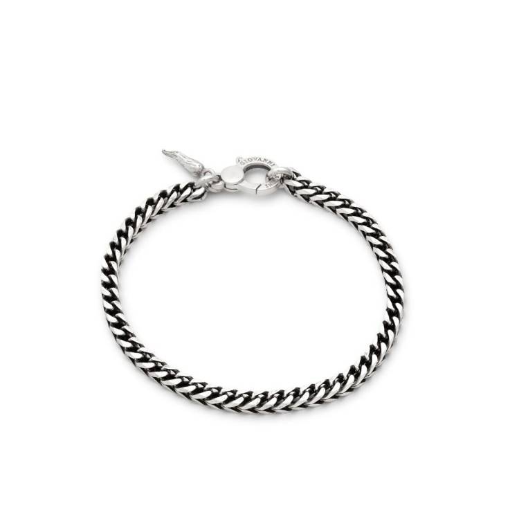 Bracciale Uomo Giovanni Raspini Argento 925 Groumetta Quadra 12582