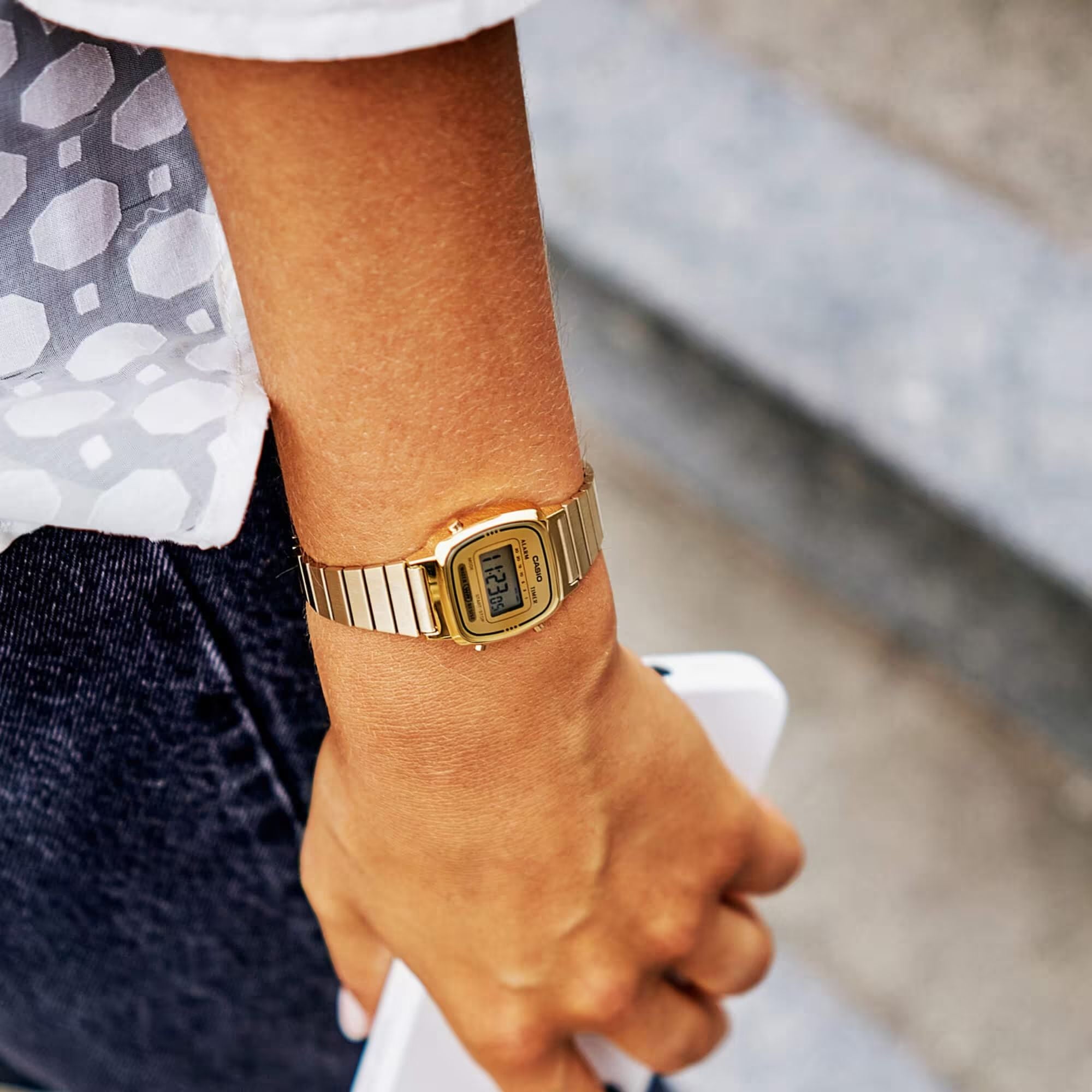 Orologio Donna Casio Vintage Acciaio Dorato Quarzo Digitale LA670WEGA-9EF