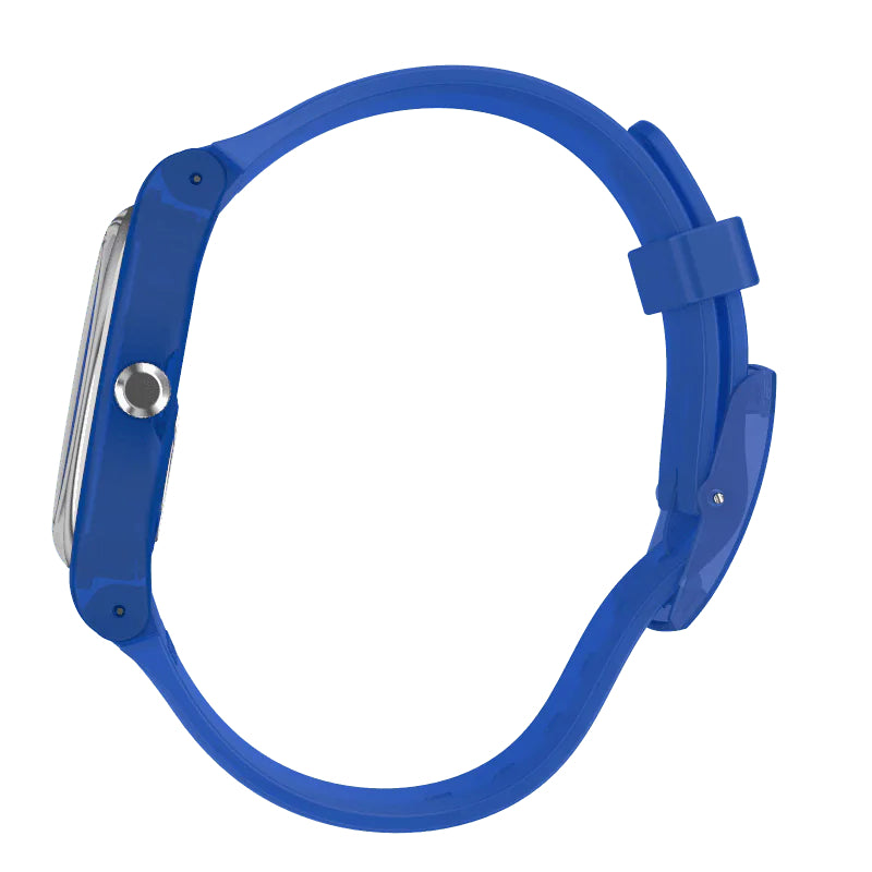 Orologio Uomo Swatch Quarzo Solo Tempo Blu Scheletrato Blue Sirup SUON142
