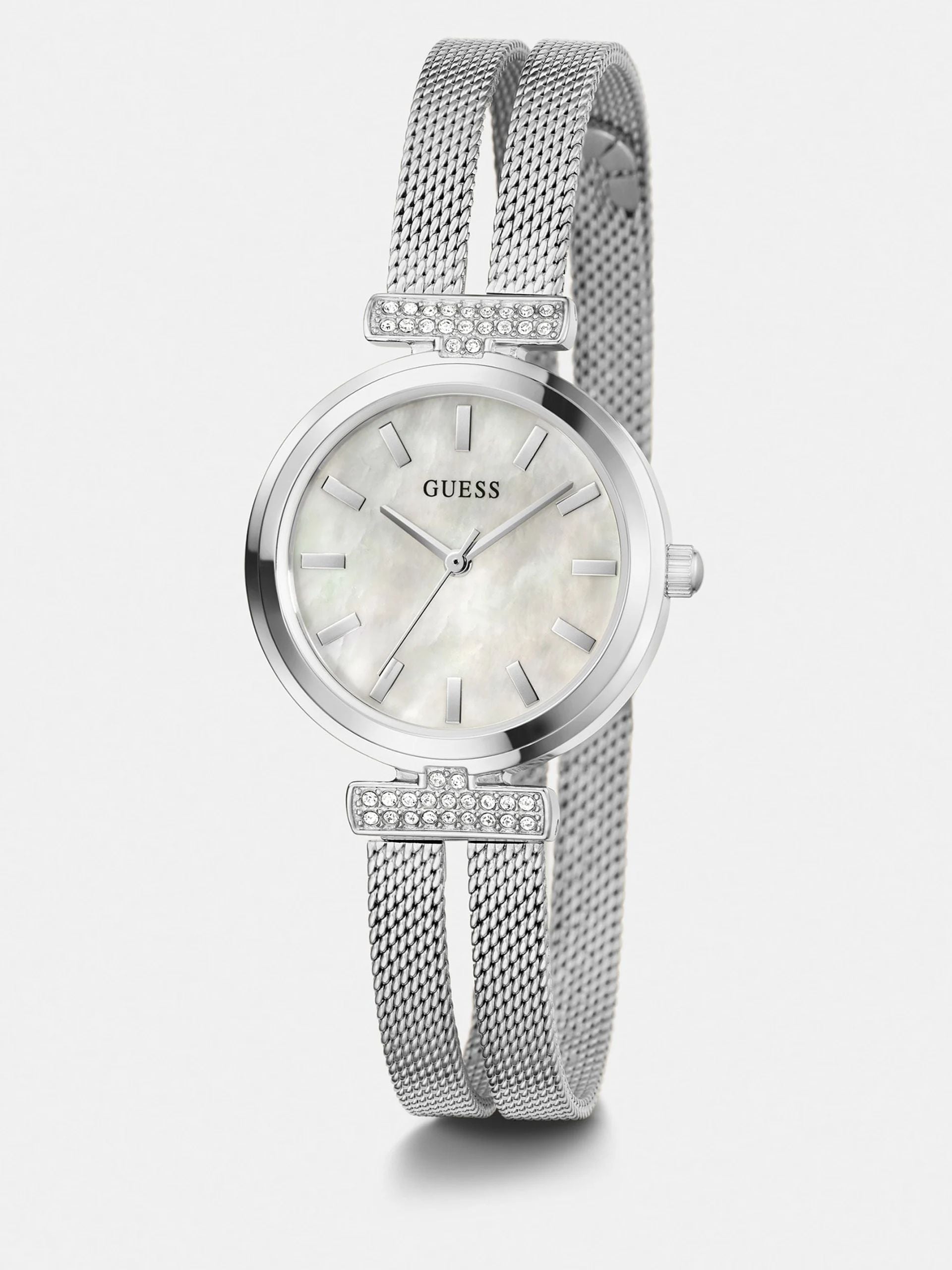 Orologio Donna Guess Quarzo Solo Tempo Zirconi Acciaio GW0471L1