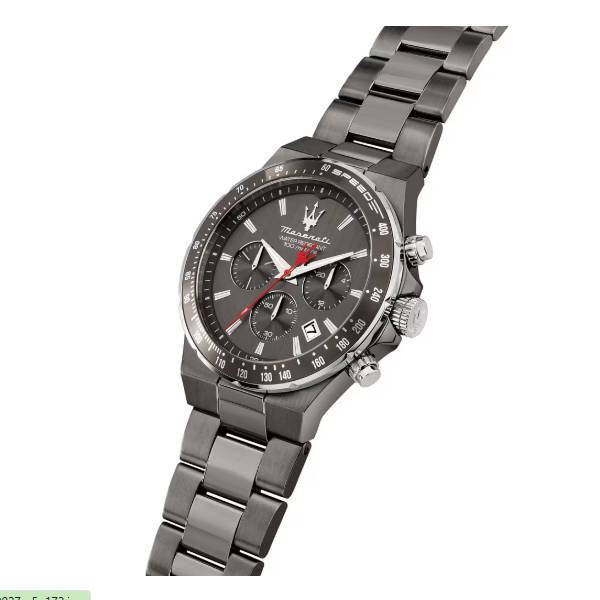 Orologio Uomo Maserati Sfida Acciaio Nero Cronografo Data Quarzo R8873640027
