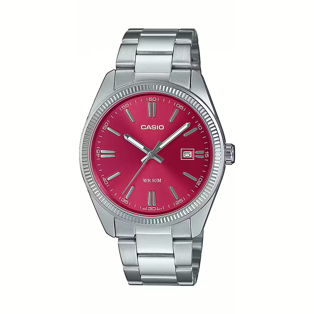 Orologio Unisex Acciaio Casio Quarzo Rosso  MTP-1302PD-4AVEF