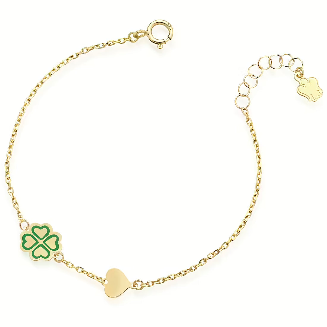 Bracciale Bimbo Roberto Giannotti Oro Giallo 9 KT Quadrifoglio NKT391