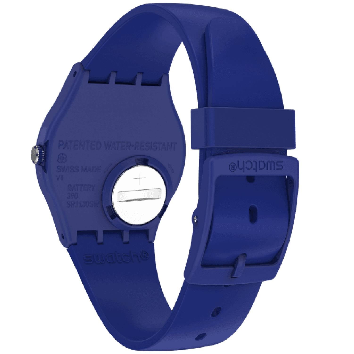 Orologio Bambino Swatch Quarzo Solo Tempo Blu Silverwakati SO28N100