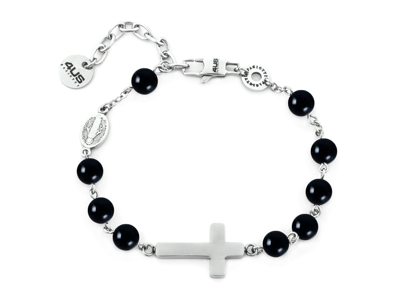 Bracciale Uomo Acciaio 4US Cesare Paciotti Rosario  4UBR7495