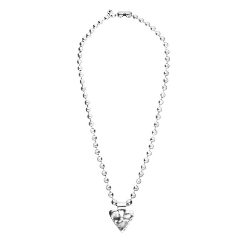 Collana Donna Uno De 50 Lunga Sfere Placcata Argento Pendente Cuore COL2067MTL0000U
