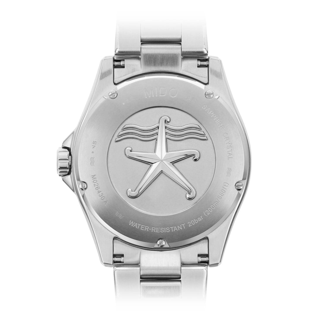 Orologio Uomo Mido Automatico Ocean Stars Doppia Data Nero M0284301105100