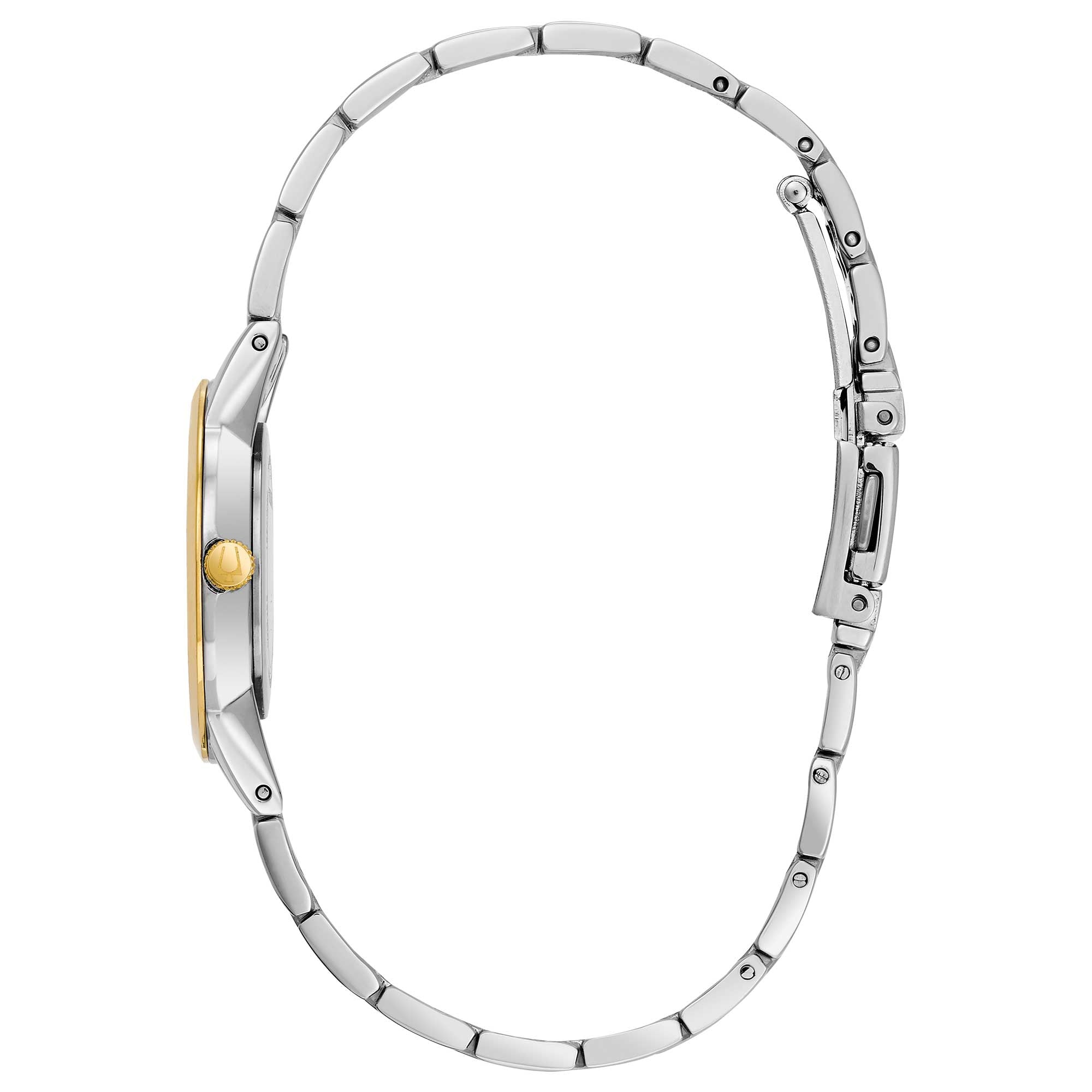Orologio Donna Bulova Quarzo Solo Tempo Classic Acciaio Bicolore Diamanti 98P115