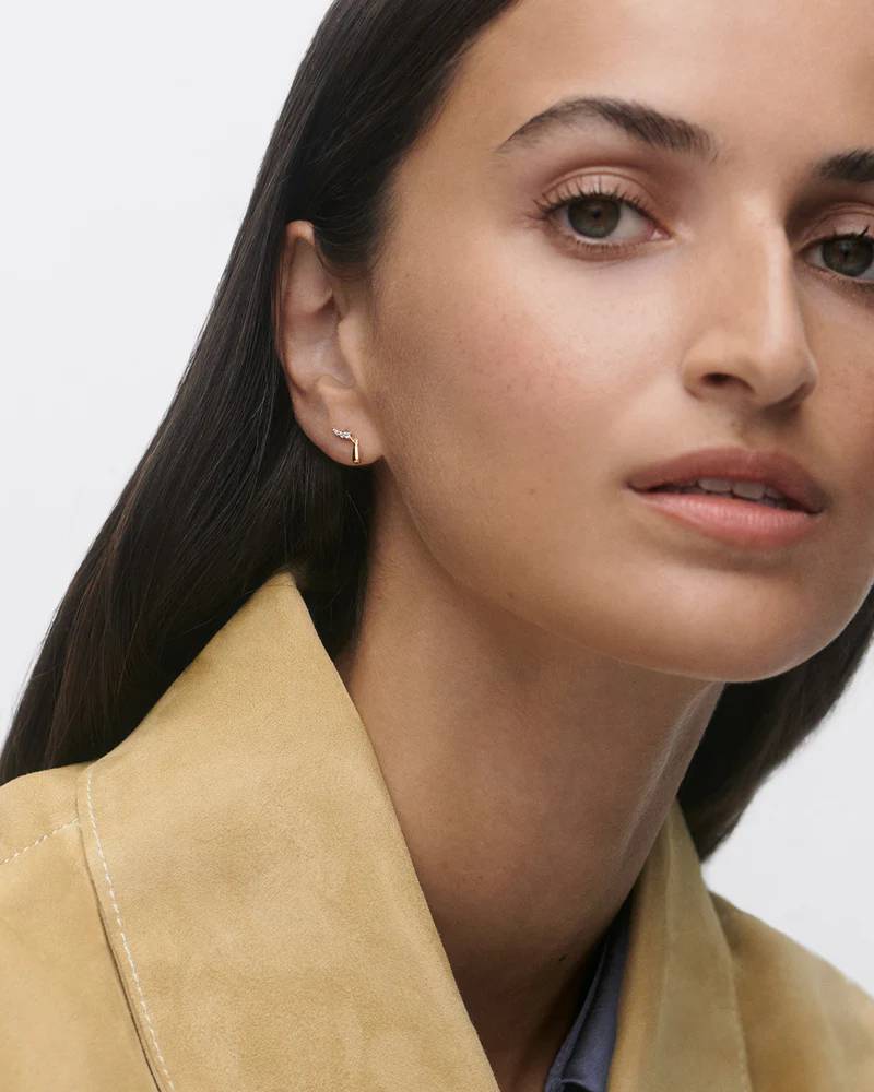 Orecchini Donna PDPaola Argento 925 Goccia Piccola Zirconi Bianchi AR01-C93-U