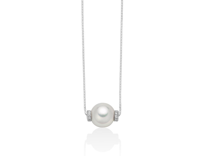 Collana Donna Miluna Girocollo ORO 750 Perle Diamanti PCL5609M