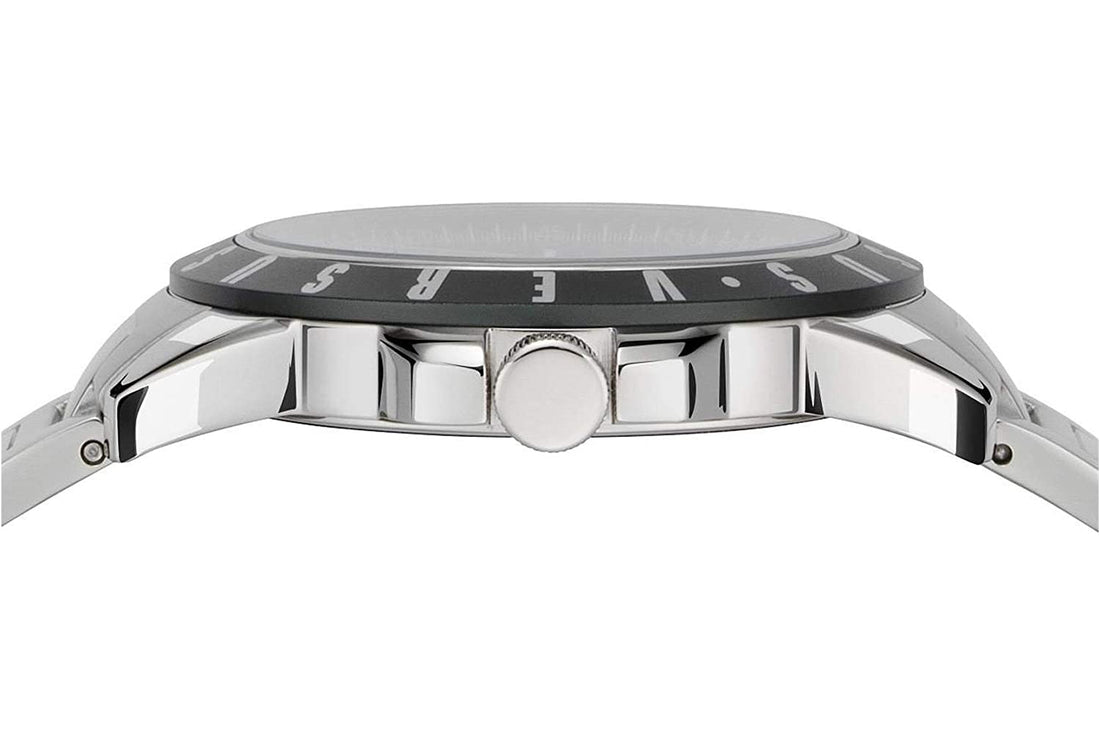 Orologio Uomo Versus By Versace Nero Quarzo Solo Tempo Data Acciaio VSPET0619