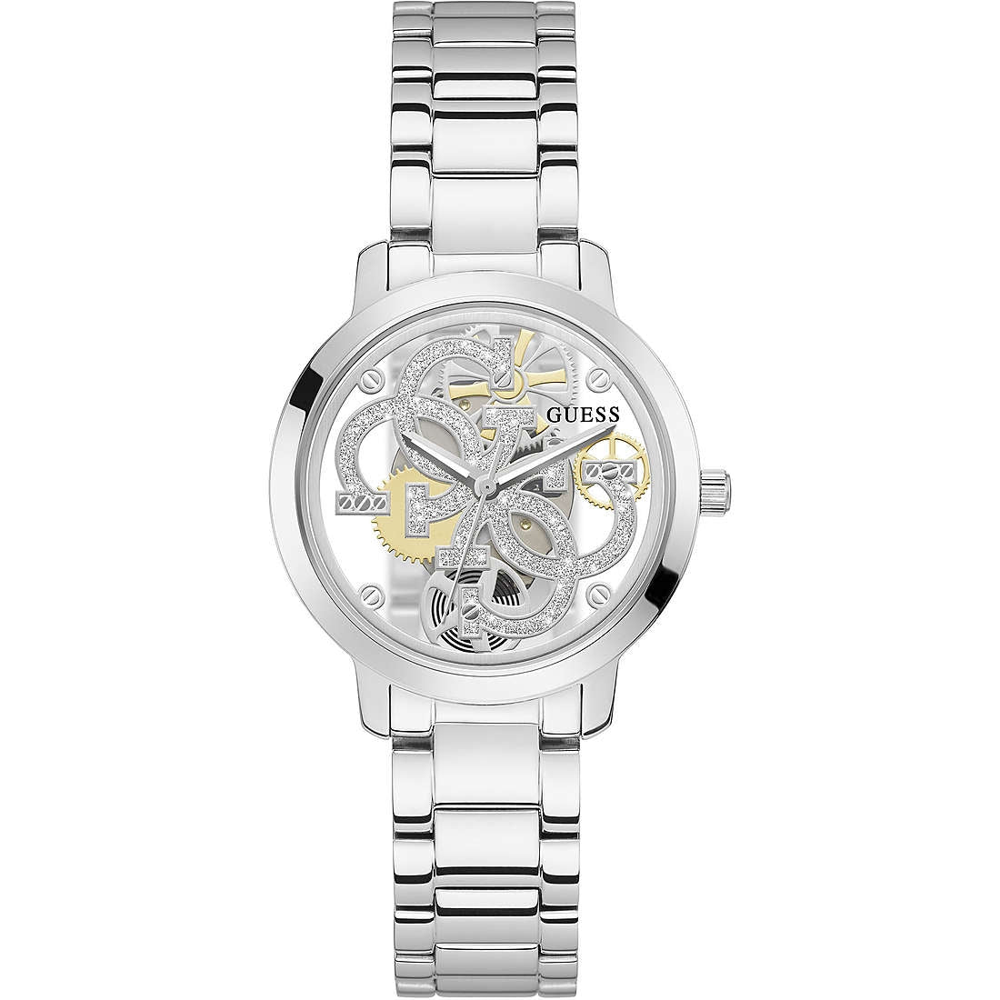 Orologio Donna Acciaio GUESS Quarzo Quattro Clear Solo Tempo