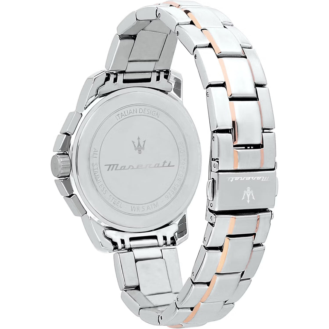 Orologio Uomo Acciaio Maserati Quarzo Cronografo Blu Rosè Data R8873621008