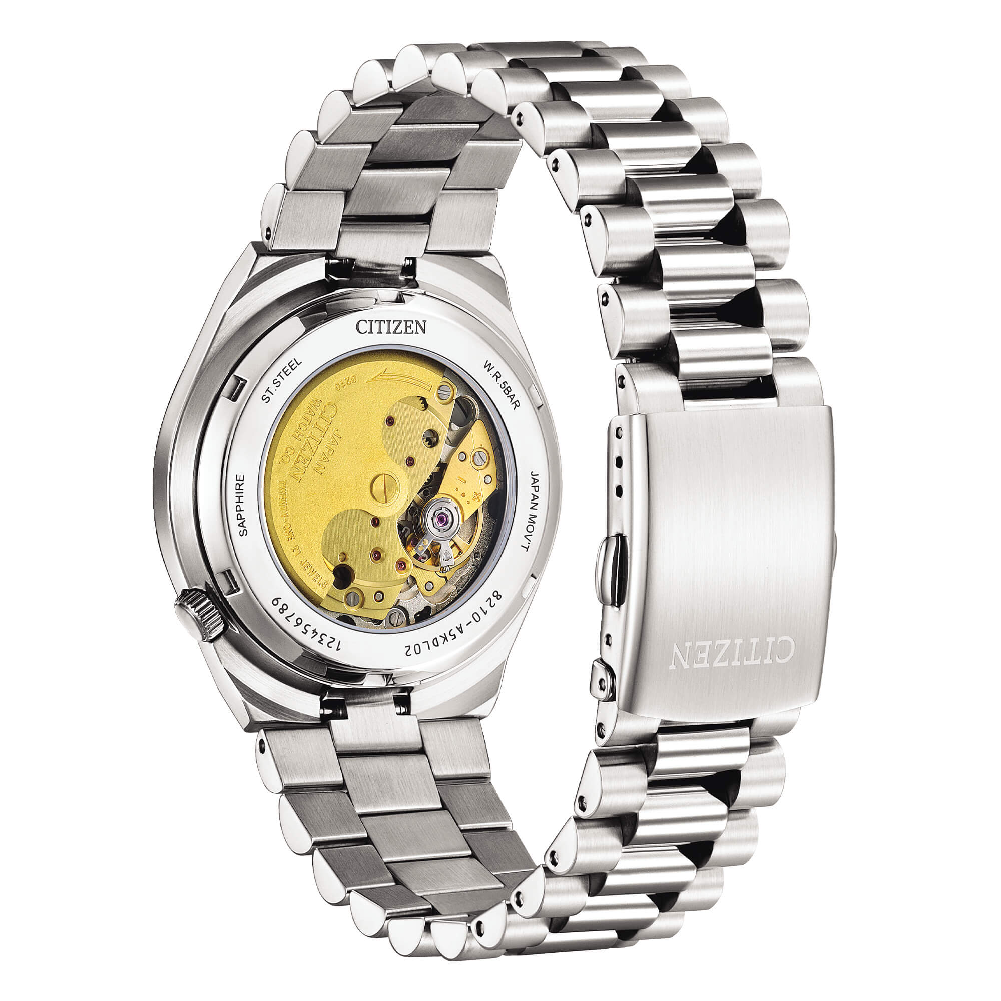 Orologio Unisex Citizen Tsuyosa Automatico Champagne Maglia President NJ0151-88W