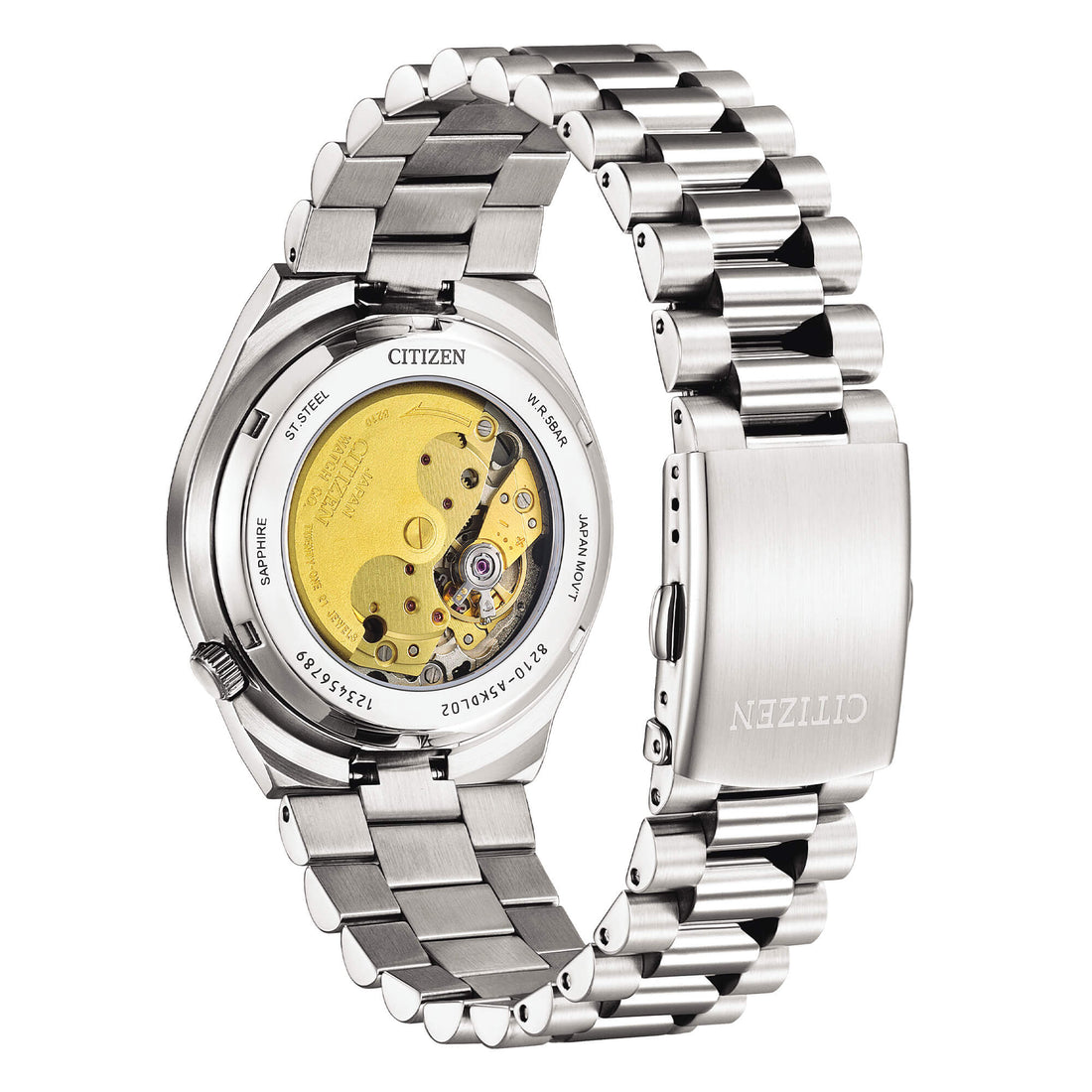 Orologio Unisex Citizen Tsuyosa Automatico Champagne Maglia President NJ0151-88W